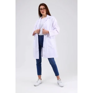 Çamdalı Iş Elbiseleri - Alpaka Beyaz Önlük - Alpaka Kadın Iş Önlüğü