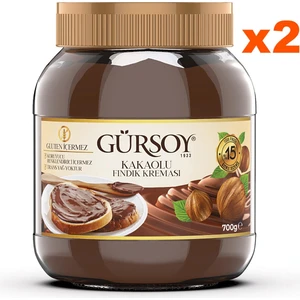 Kakaolu Fındık Kreması Cam Kavanoz 700 G x 2 Adet