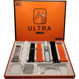 Ultra 7 In 1 Akıllı Saat 7 Kordonlu Takvim Spor Whatsapp Menülü 7in1