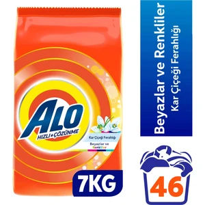7 Kg Kar Çiçeği Ferahlğı Beyazlar ve Renkliler Hızlı Çözülme Toz Deterjan