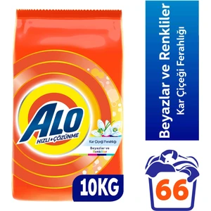 10 Kg Kar Çiçeği Ferahlğı Beyazlar ve Renkliler Hızlı Çözülme  Toz Deterjan