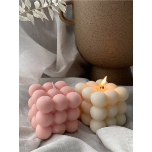 Ersu Store  Dekoratif Bubble 2'li Set Kokulu Mum