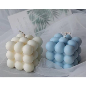 Ersu Store  Dekoratif Bubble 2'li Set Kokulu Mum