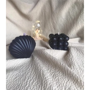Ersu Store  2'li Bubble ve Istiridye Set Kokulu Dekoratif Mum