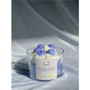 Jeane Home Decor Jeane Candles Blueberry Vanilya Kokulu Mum Yaban Mersini Cupcake Hediyelik Aromaterapi Mum
