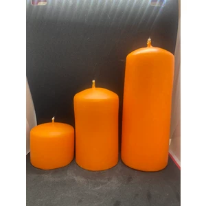 Ersu Store  Büyük Boy Roller 3'lü Kokulu Silindir Mum Seti El Yapımı Dekoratif