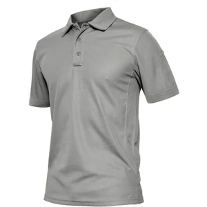 Ghassy Co. Erkek Taktik Polo Yaka Gömlek Hızlı Kuruma Nem Emici Performans Pique Jersey Golf T-Shirt