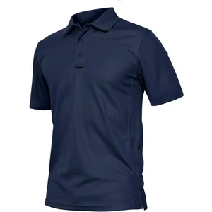 Ghassy Co. Erkek Taktik Polo Yaka Gömlek Hızlı Kuruma Nem Emici Performans Pique Jersey Golf T-Shirt