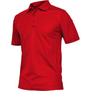 Ghassy Co. Erkek Taktik Polo Yaka Gömlek Hızlı Kuruma Nem Emici Performans Pique Jersey Golf T-Shirt
