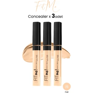 Maybelline New York Fit Me Concealer 15 Fair x 3 Adet