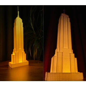 Root Made Empire State Binası Dekoratif Gece Lambası 42CM Ev Ofis Dekorasyon