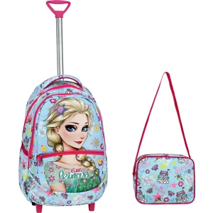 Çekçekli Frozen Desenli Ilkokul Çantası + Beslenme Çantası