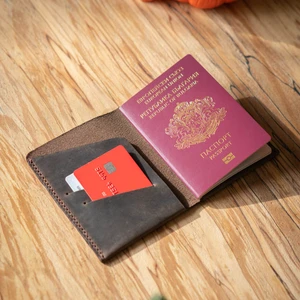 Minimal x Design Hakiki Deri Pasaport Kılıfı - Gerçek Deri ve El Yapımı - Minimalist Tasarım