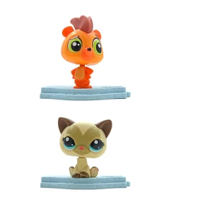 PopŞeker Littlest Pet Shop Minişler 2'li Standlı Oyuncak Miniş Karakterleri