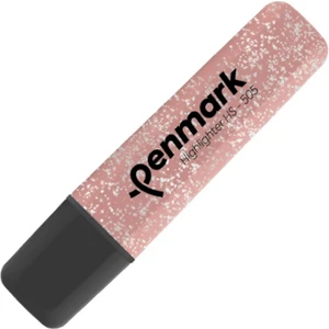 Metalik Simli Fosforlu Kalem Pembe