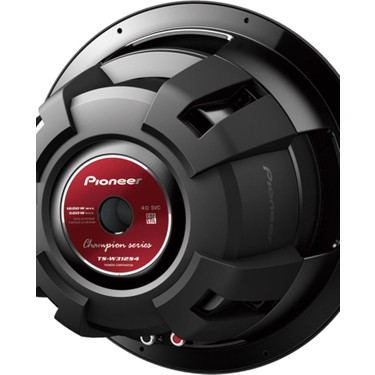 カーオーディオ Pioneer Champion series TS-W312S4 30cm Pıoneer TS-W312S4 Şampıyon Serisi 1600W 500RMS 30 cm Fiyatı