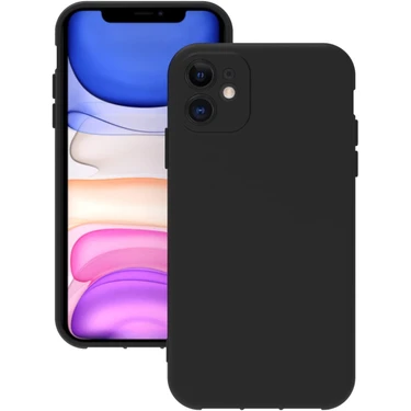 Eonaks iPhone 11 Kılıf Kamera Korumalı Silikon Rubber Arka