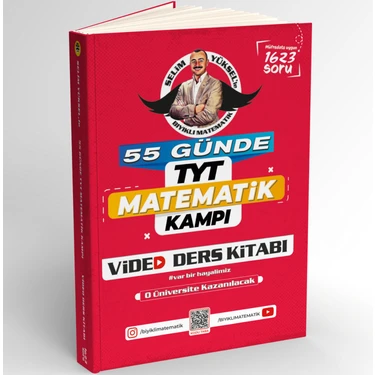 Bıyıklı Matematik Yayınları 55 Günde TYT Matematik Kampı Video Ders Kitabı	Selim