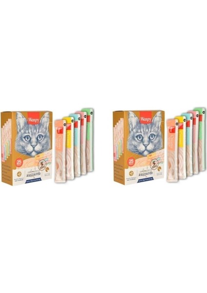 Karışık Kedi Sıvı Ödülü 14 gr 25LI 2 Eko Paket