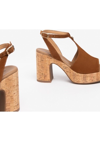 Kadın Sandalet E307671D Nerogiardini Velour Tabacco Pu.marsala Rıcoperto 326-TABACCO fırsatları