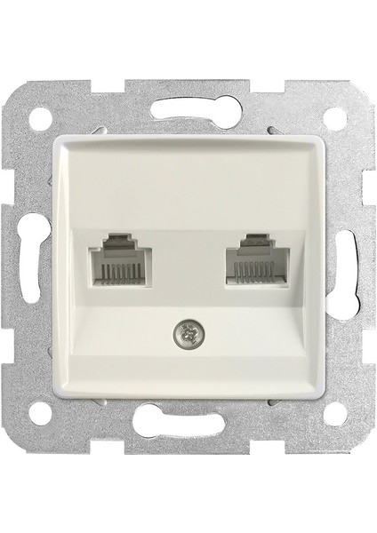 Linnera Rollina Krem Data ( Cat - 5 Internet ) - Nümeris ( Cat - 3 Telefon ) Prizi Çerçevesiz - 90441035