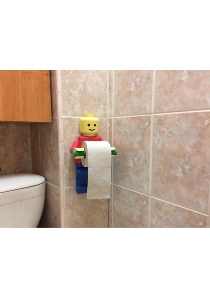 Minifig Tasarım Dekoratif Tuvalet Kağıdı Tutucu