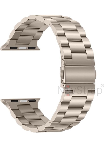Apple Watch 38 40 41 mm Seri 3 4 5 6 7 8 9 Se Uyumlu Kordon Starlight Klasik Metal Çelik fırsatları