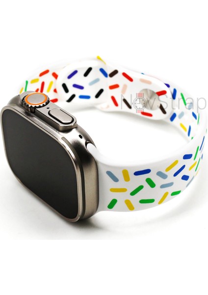 Apple Watch 42 44 45 49 mm Seri 4 5 6 7 8 9 Se Ultra 2 ile Uyumlu Kordon Pride Silikon fırsatları