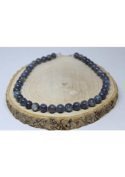 Kyanit Taşı Yarım Dizi 10MM (18CM Uzunluğundadır)