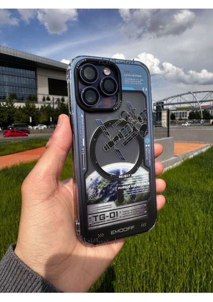 Apple Iphone 14 Pro Max Uyumlu Clone Yumuşak Hissiyatlı Mat Buzlu Magsafe Köşe Korumalı Original Case Emo Off