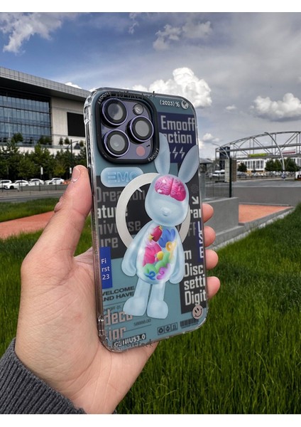 Apple Iphone 14 Pro Max Uyumlu Clone Yumuşak Hissiyatlı Mat Buzlu Magsafe Köşe Korumalı Original Case Emo Off