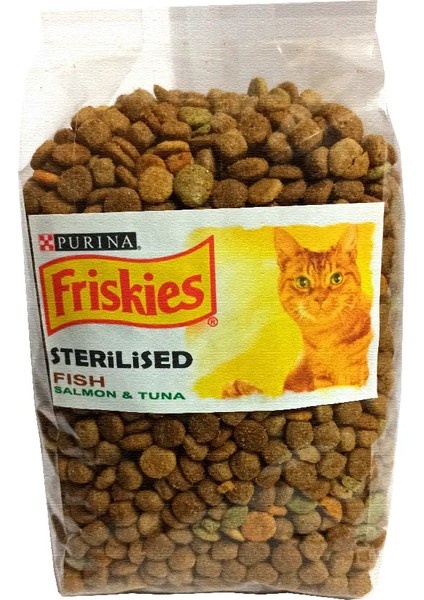 Purina Friskies Somonlu ve Sebzeli Kısırlaştırılmış Kedi Maması Ekopaket