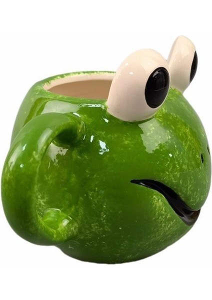 Komik Kurbağa Surat 3D Tasarım Kupa Bardak modelleri