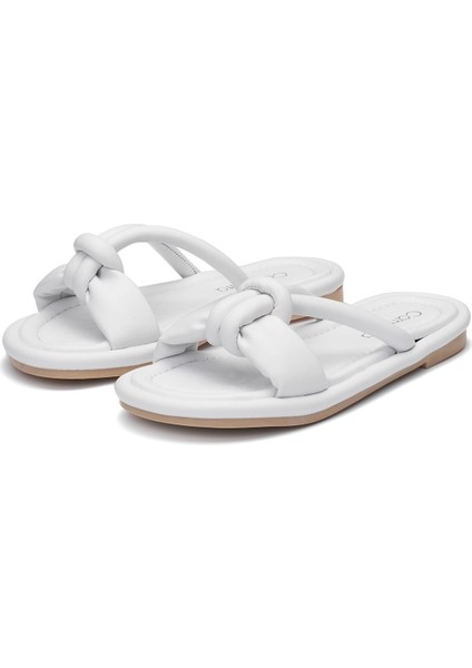 Günlük Kadın Puf Terlik Yumuşak Taban Hafif Esnek Pofuduk Kurdeleli Yazlık Rahat Sandalet 026 fiyatları