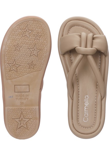 Günlük Kadın Puf Terlik Yumuşak Taban Hafif Esnek Pofuduk Kurdeleli Yazlık Rahat Sandalet 026 fırsatları