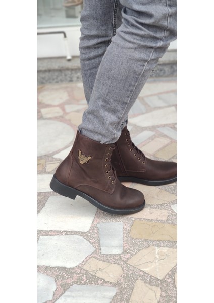 Gerçek Deri Erkek Koyu Kahve Harley Model Bot ( 3517) - Koyu Kahve - 41 - ST00587-KOYU Kahve-41 fiyatları