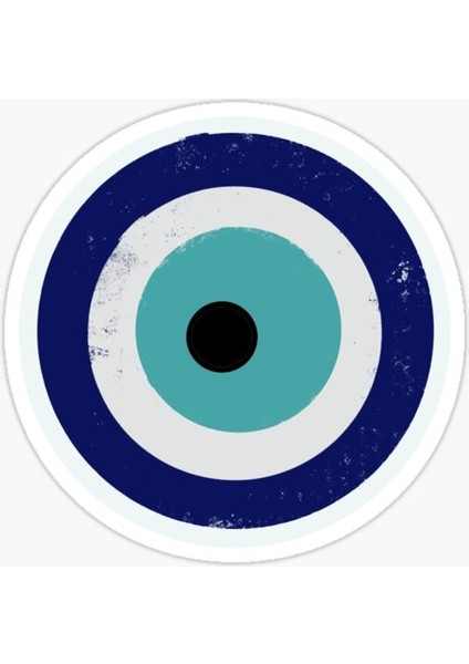 18 cm Nazar Boncuğu Sticker Duvar Etiket Araba Yapıştırma M12