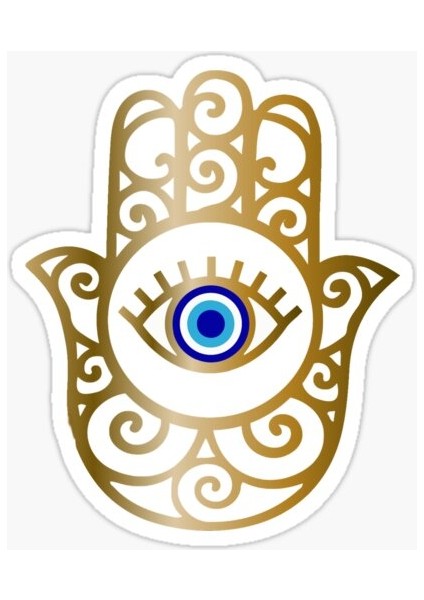 18CM Nazar Boncuğu Sticker Araba Duvar Yapıştırma Etiket MF11