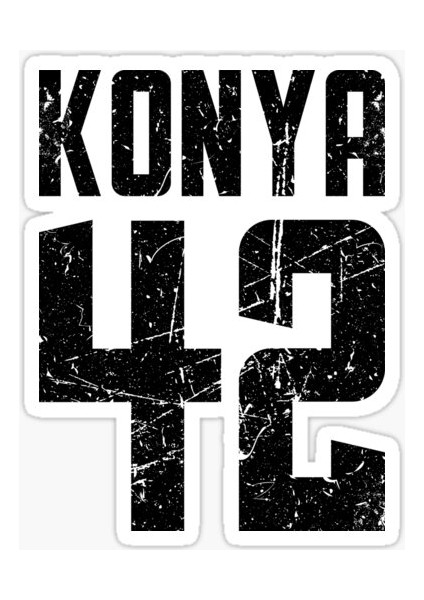 42 Konya Sticker Yapıştırma Oto Etiket 17CM