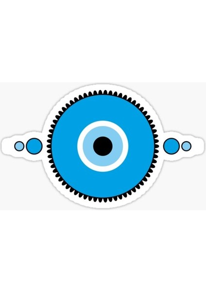 18CM Nazar Boncuğu Sticker Araba Duvar Yapıştırma Etiket FF24