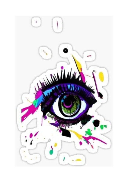 18CM Nazar Boncuğu Sticker Araba Duvar Yapıştırma Etiket MF17
