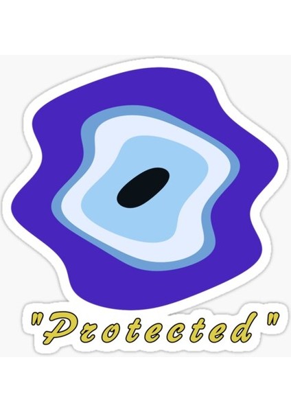 18CM Nazar Boncuğu Sticker Araba Duvar Yapıştırma Etiket FF10