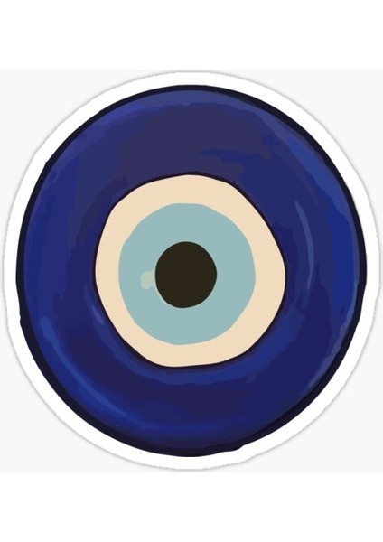 18CM Nazar Boncuğu Sticker Araba Duvar Yapıştırma Etiket MF10