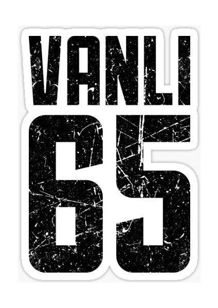 65 Van Sticker Yapıştırma Oto Etiket 17CM