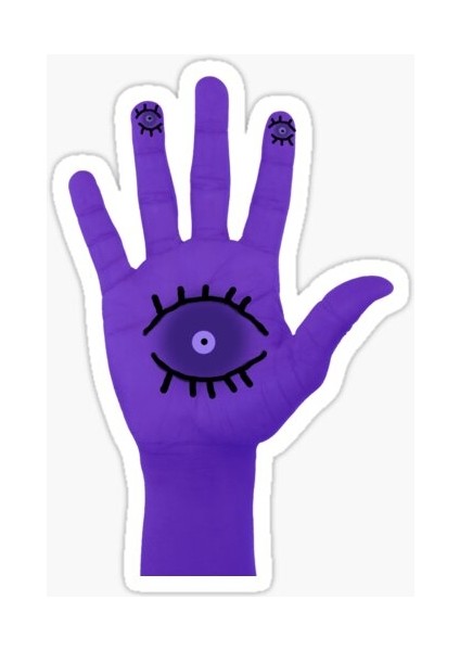 18CM Nazar Boncuğu Sticker Araba Duvar Yapıştırma Etiket Mf9