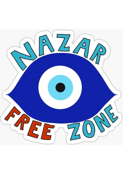 Ilginç Nazar Boncuğu Sticker Duvar Araba Yapıştırma MD10