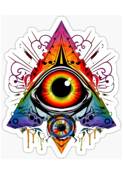 Nazar Boncuğu Sticker Araba 18CM Yapıştırma Etiket MD27