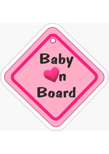 Baby On Board Arabada Bebek Var Sticker Etiket 19CM Md5