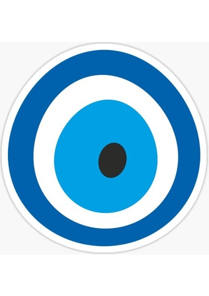 Nazar Boncuğu Sticker Araba 18CM Yapıştırma Etiket MD25