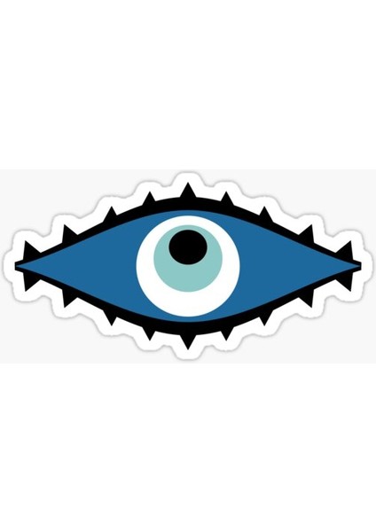 Nazar Boncuğu Sticker Araba 18CM Yapıştırma Etiket MD30